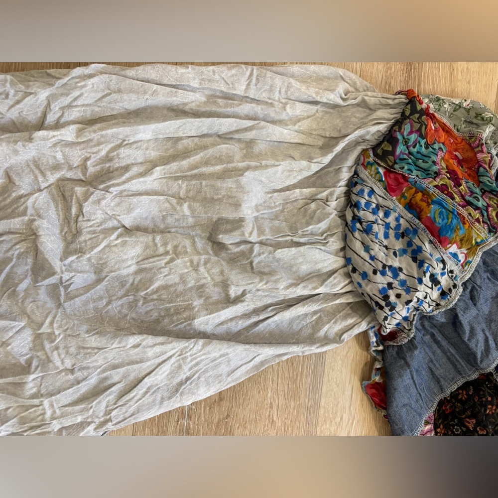 Young Threads Tiered Jean And Patchwork Maxi Dres… - image 7